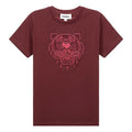 KENZO Embroidered Tiger Head Short Sleeve Black Red FA62TS9124YI-23