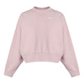(WMNS) Nike Sportswear Solid Color Fleece Round Neck Pullover Champagne Color Hoodie CK0169-645