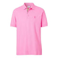 Men's Burberry SS21 Logo Mesh Cotton Short Sleeve Polo Shirt Pink 80427561