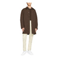 Nike Solid Color Minimalistic Stand Collar mid-length trench coat Jacket Velvet Brown DH2902-220