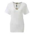 Burberry V-Collar Embroidery SymbolShort-sleeved White 39684491