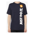 Nike Sportswear JDI Slogan Printing Round Neck Short Sleeve Navy Blue Dark blue AV9987-451