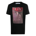 Off-White Sprayed Caravaggio Short-Sleeve Slim Tee 'Black' OMAA027S21JER0101001
