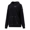 (WMNS) Nike Embroidered Logo Loose Hoodie Black DM6202-010