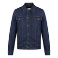 Men's KENZO Solid Color lapel Denim Jacket Blue FA55BL5092EC-76