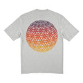 Men's PALACE Globular T-Shirt Back Printing Short Sleeve Gray P16TS154