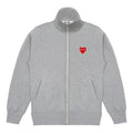 COMME des GARCONS PLAY Zip Up Crewneck Sweatshirt 'Grey' AZ-T252-051-1
