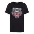 KENZO Tiger Head Printing Pattern Round Neck Short Sleeve Black FA62TS8464YB-99
