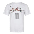 Nike Dri-FIT NBA 19-20 Brooklyn Nets 11 Irving Tee White BV8746-100