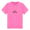 Balenciaga Embroidered Round Neck Short Sleeve Pink 612964TJVD95764