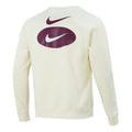 Men's Nike As Nsw Sl Bb Crew Casual Sports Fleece Lined Round Neck Long Sleeves Ivory DM5461-113