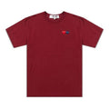 COMME des GARCONS PLAY Double Hearts T-Shirt 'Burgundy' AZ-T226-051-4