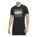 Nike Lebron Pattern Printing Knit Casual Short Sleeve Black DQ1884-010