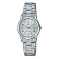 CASIO Quartz Stainless Steel Strap Silver Analog LTP-V002D-7B