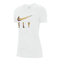 (WMNS) Nike Logo Printing Round Neck Pullover Short Sleeve White T-Shirt DN3049-100