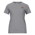 KENZO Small Tiger Head Embroidered Round Neck Short Sleeve Pearl Gray FA62TS8434SJ-94