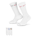 Nike Printing Logo Athleisure Casual Sports Socks 3 Pairs White DH3822-902