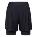 Nike Yoga Solid Color Lacing Breathable Casual Sports Shorts Black DN1521-010
