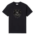KENZO Embroidered Tiger Head Short Sleeve Black FA62TS9124YI-99