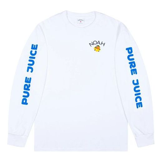 NOAH Pure Juice Ls Tee Fruit Long Sleeves Unisex White T14SS20WHT