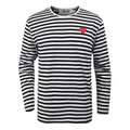 COMME des GARCONS PLAY Striped Long-Sleeve T-Shirt 'White' AZ-T164-051-1