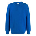 Men's KENZO Solid Color Round Neck Long Sleeves Pullover Blue F965PU2043BA-70