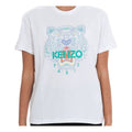 KENZO SS20 Tiger Head Pattern Short Sleeve White FA5-2TS959-4YA-01