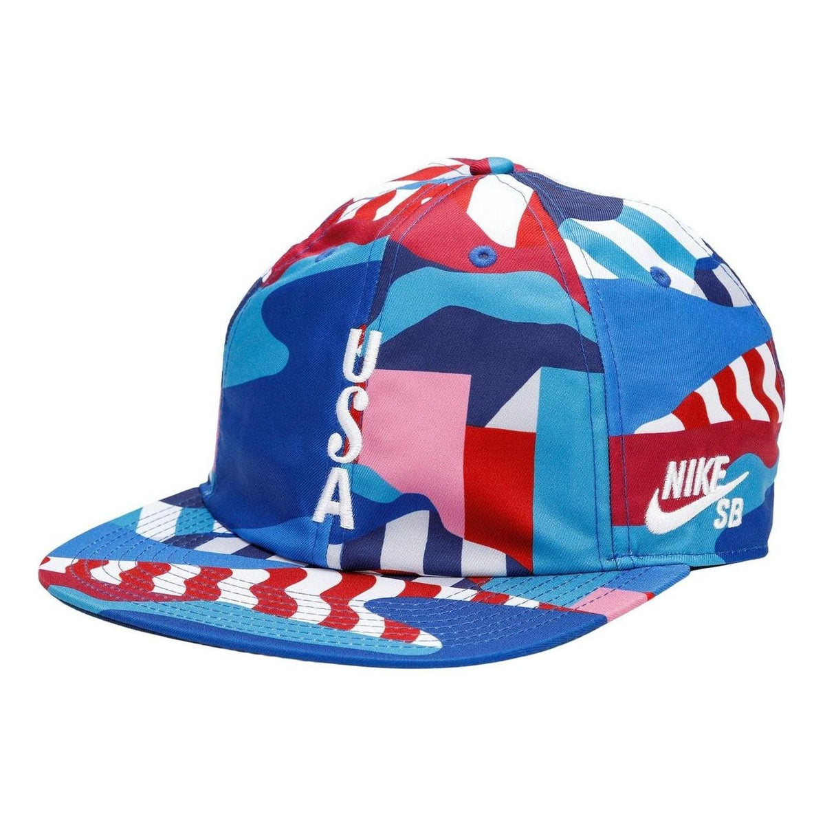 Nike SB x Parra USA Federation Kit Skate Cap 'Brave Blue White' CZ5352-426