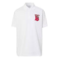 Men's Burberry Pattern Printing Short Sleeve Polo Shirt White 80248521