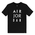 Air Jordan Alphabet Logo Athleisure Casual Sports Short Sleeve Black AJ1388-010