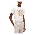 Men's HERMES Hello Mr Farrier Series Printing Round Neck Short Sleeve White H157861HA30