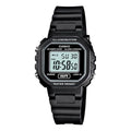 CASIO Waterproof Quartz Black Strap Black Digital LA-20WH-1A