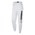 Men's Air Jordan Sportswear Legacy Alphabet Logo Printing Bundle Feet Sports Pants/Trousers/Joggers White BQ0196-100