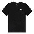 Nike Sportswear Club Embroidered Logo Solid Color Round Neck Short Sleeve Black AR4997-014