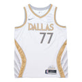Men's Nike NBA Basketball Sports SW Fan Edition 20-21 Season Doncic Mavericks . No. 77 White Jersey CN1723-101