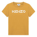 KENZO SS21 Cotton Logo Round Neck Short Sleeve Gold FA62TS8414SJ-41