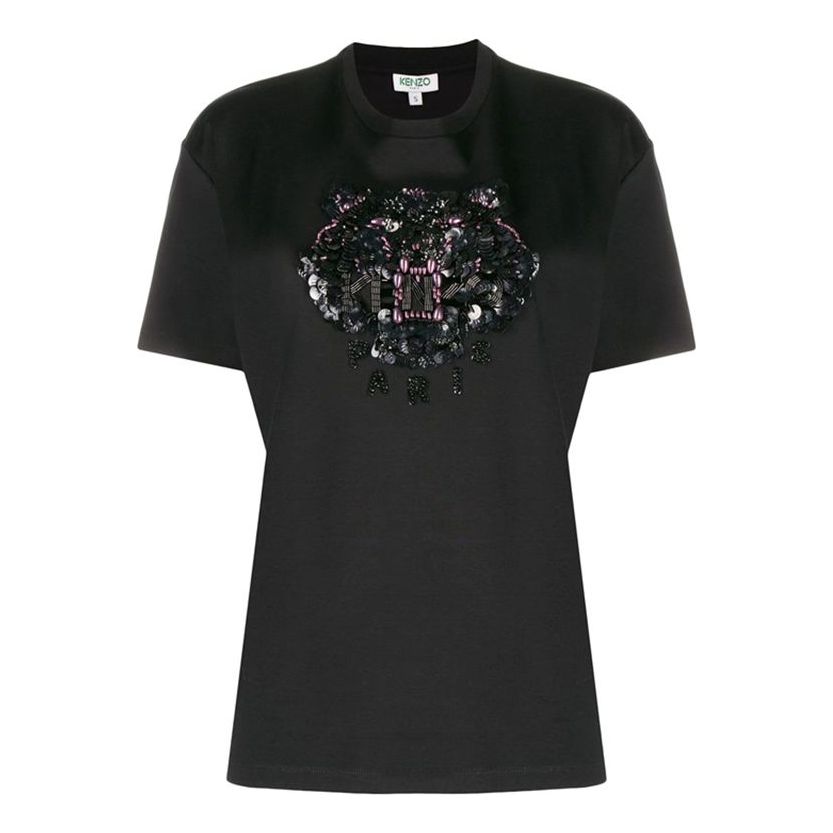 KENZO Tiger Head Short Sleeve Black FA52TS9584YN-99