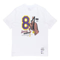 Men's Nike Kobe 81 Commemorate Printing Quick Dry Short Sleeve White T-Shirt DA8233-100