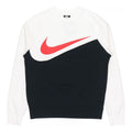 Nike Sportswear Swoosh Casual Round Neck Pullover Sports Black White CZ4922-010