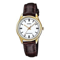 CASIO Quartz Waterproof White Dial White Analog LTP-V005GL-7A