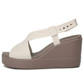 (WMNS) Crocs Brooklyn Lightweight Cement Gray Sandals 'Gray' 206222-16T