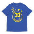 Men's Nike NBA Basketball Sports Printing Short Sleeve Golden State Warriors Curry 30 Blue T-Shirt CT9913-497