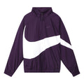 Nike Big Swoosh Sportswear Full Cardigan Woven Stand Collar Jacket For Men Purple AR3133-525