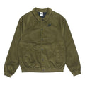 Men's Nike Stack Logo Casual Corduroy Jacket Autumn Green DO2323-326