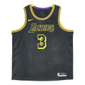 Men's Nike SW Fan Edition Lakers Davis No. 3 Casual Sports Basketball Jersey/Vest Black DJ1433-010