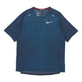 Nike TechKnit Future Fast Running Round Neck Short Sleeve 'Brownred Dark Green Black' CU6057-681