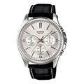 CASIO Waterproof Quartz Mens White Analog MTP-1375L-7AVDF