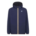 Men's FENDI x K-Way Crossover SS21 Full Print F reversible Hooded Jacket Blue FAA803AERRF0D0C
