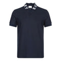 Men's Burberry Alphabet Short Sleeve Polo Shirt Navy Blue 80172001
