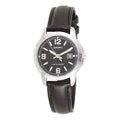 CASIO Female DRESS Japan / South Korea Fashion Quartz Black Analog LTP-V004L-1B